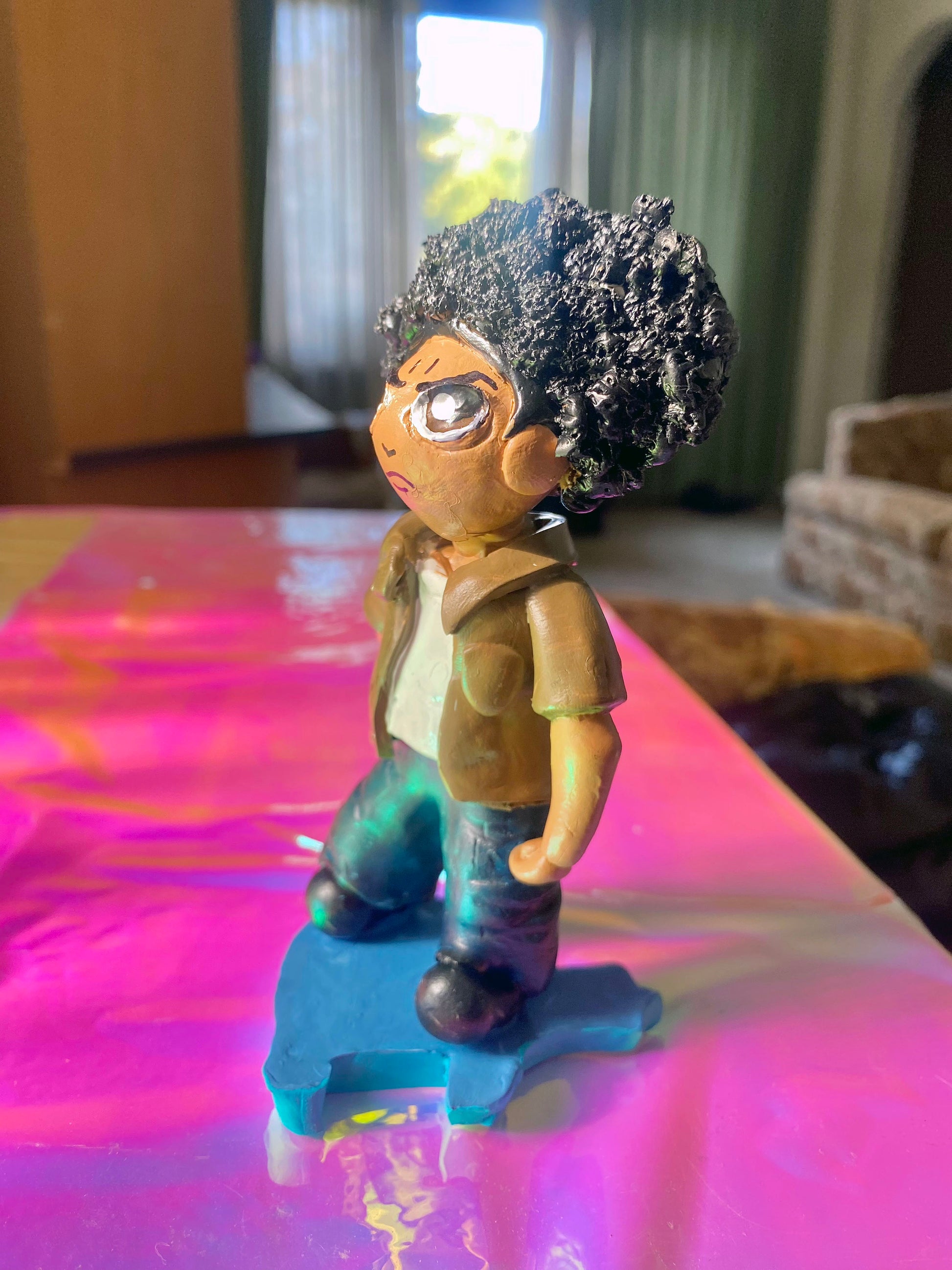 Handmade Huey Freeman Inspired Figure