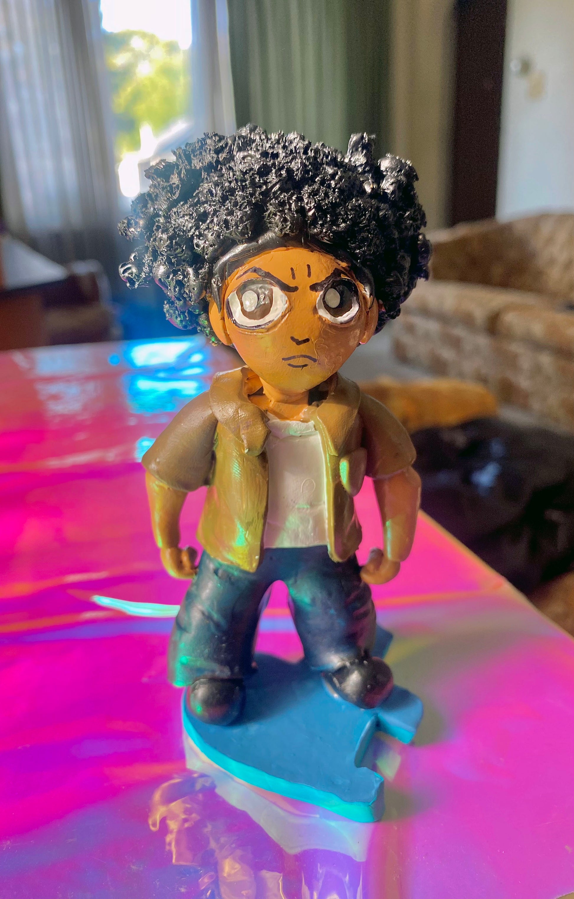 Handmade Huey Freeman Inspired Figure