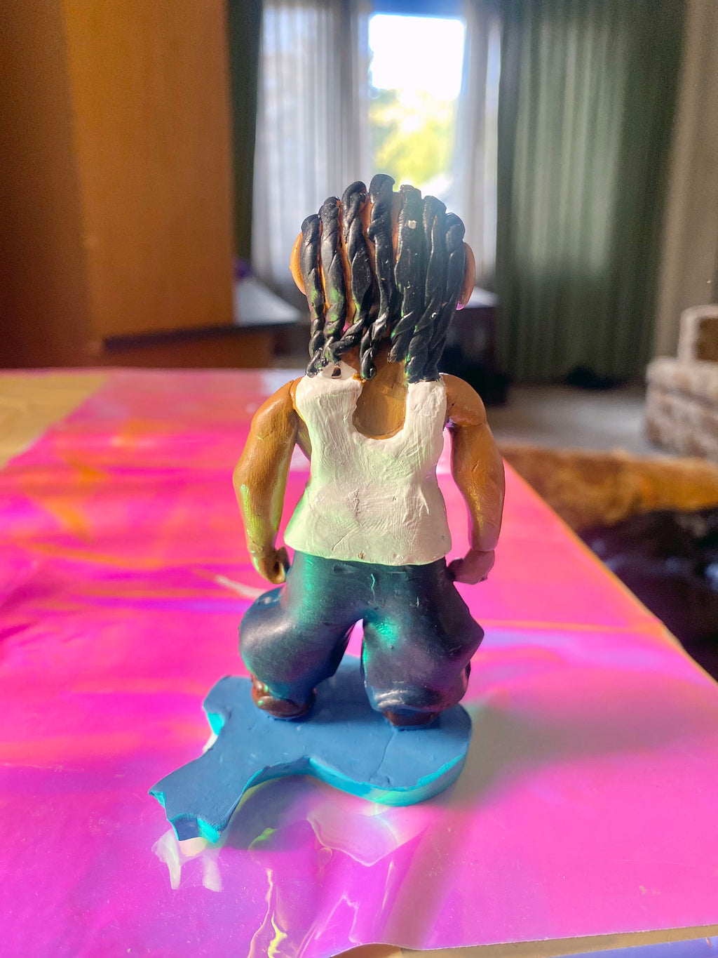 Handsculpted Riley Freeman Inspired Figure