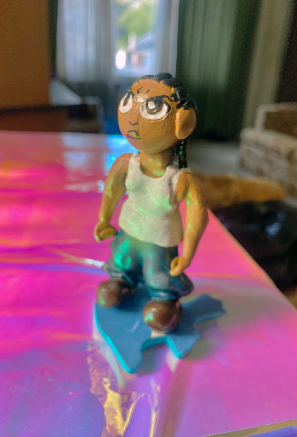 Handsculpted Riley Freeman Inspired Figure