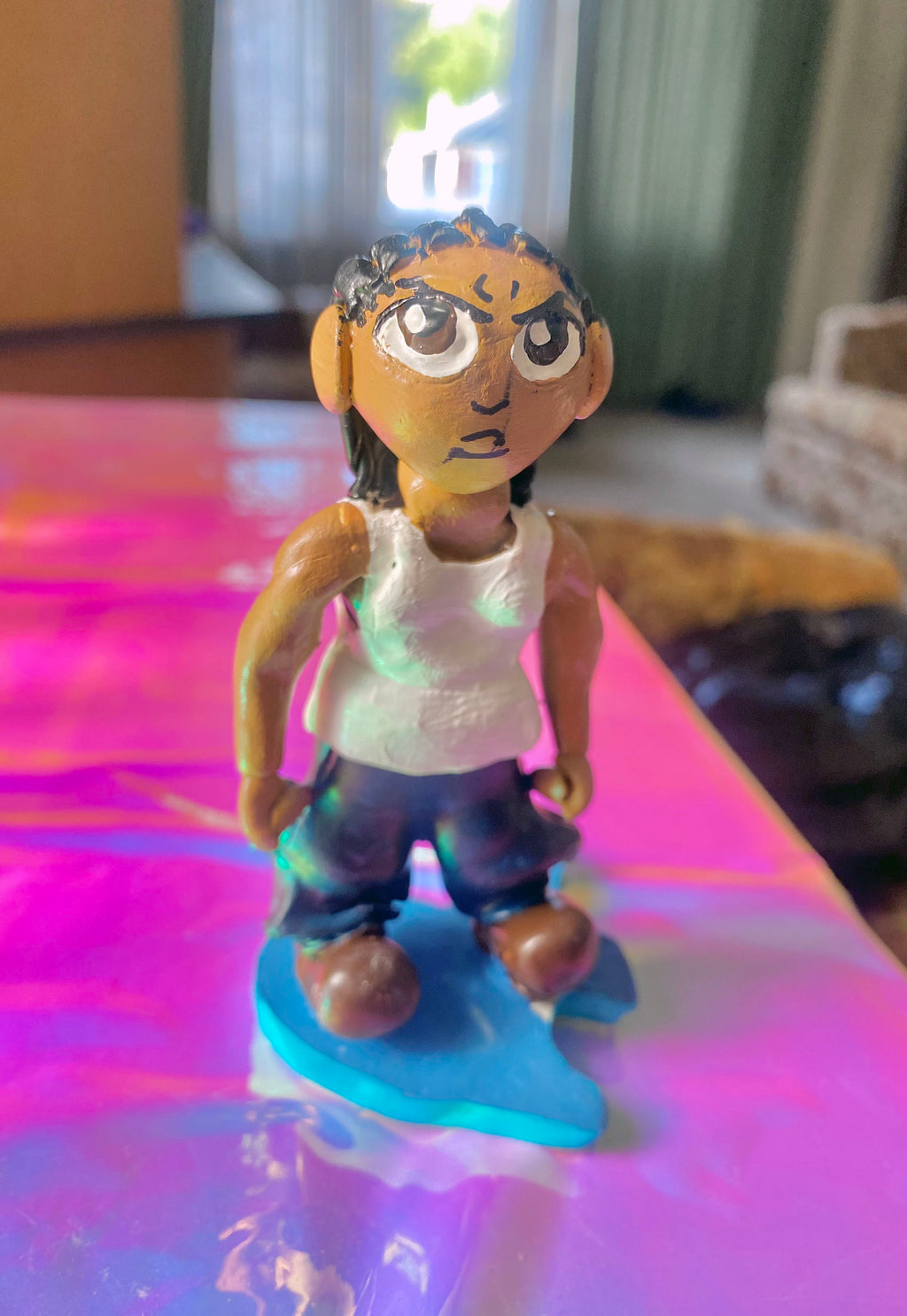 Handsculpted Riley Freeman Inspired Figure
