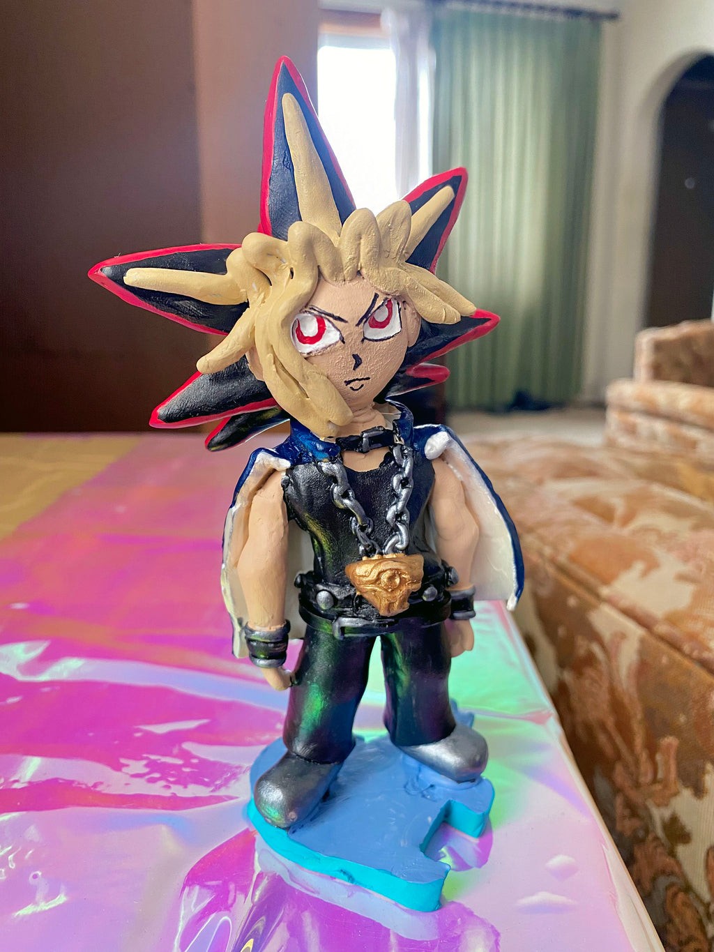 Handsculpted Yami Yugi Inspired Figure