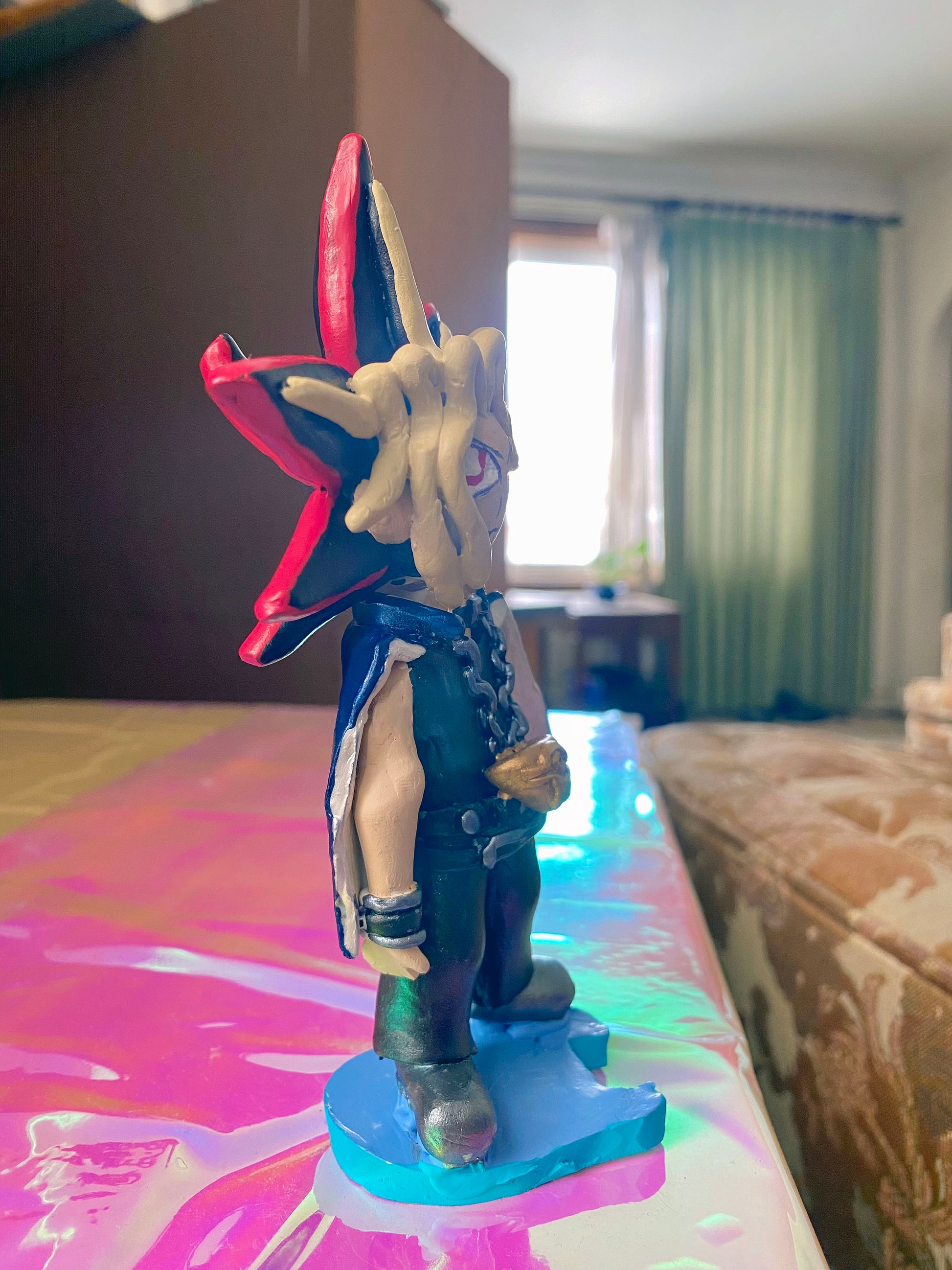 Handsculpted Yami Yugi Inspired Figure